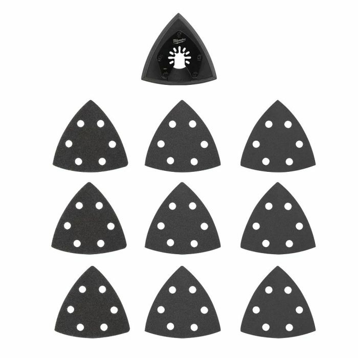 Milwaukee™ Open-Lok™ 89mm Sanding Pad & Paper Variety Set main product photo