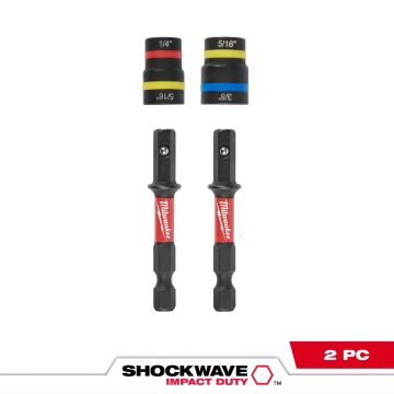 SHOCKWAVE Impact Duty QUIK-CLEAR 2-in-1 Magnetic Nut Driver Set (2pcs)