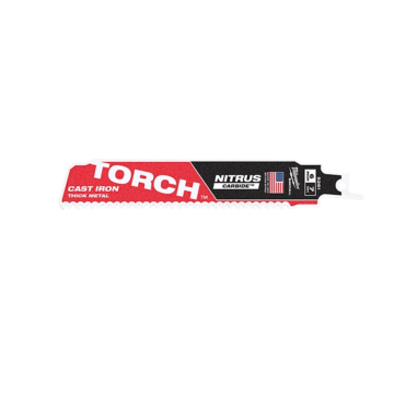 6" 8 TPI TORCH™ w/ Nitrus Carbide SAWZALL™ Blade For Cast Iron Thick Metal (1pc)