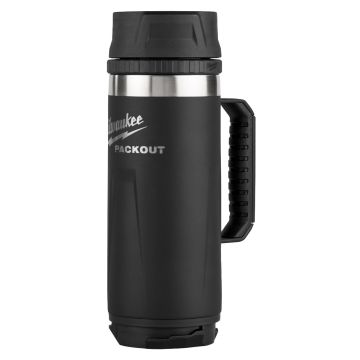 PACKOUT™ Black Insulated Mug with Sip Lid (18oz)