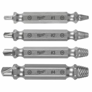 M2 Steel Screw Extractor Set 4pcs