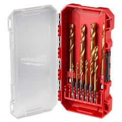 SHOCKWAVE Impact Duty RED HELIX Titanium Metric Drill Bit Set