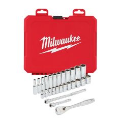 1/4" Drive Metric 28pcs Ratchet & Socket Set