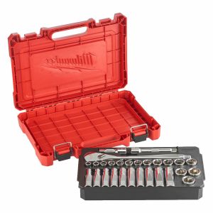 ½” Drive Metric 28pc Ratchet & Socket Set