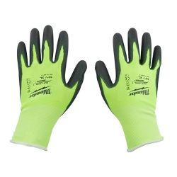 High Visibility Cut Level 1 Polyurethane Dipped Glove (Size: L)