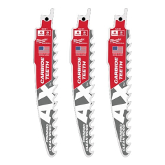 6&rdquo; 3TPI AX&trade; Pruning SAWZALL&trade; Blade w/ Carbide Teeth (3pcs)