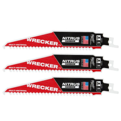 6&rdquo; 6TPI WRECKER&trade; w/ Nitrus Carbide SAWZALL&trade; Blade (3pcs) 